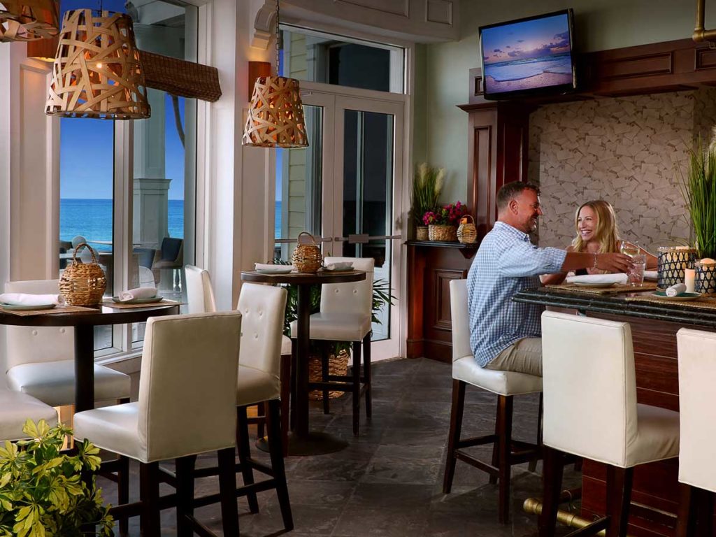 Couple At Dinner In Ocean2000.