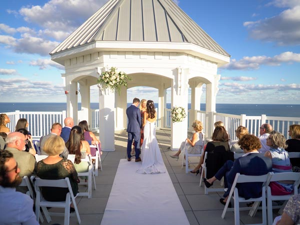 Oceanfront Wedding Aisle At Pelican.