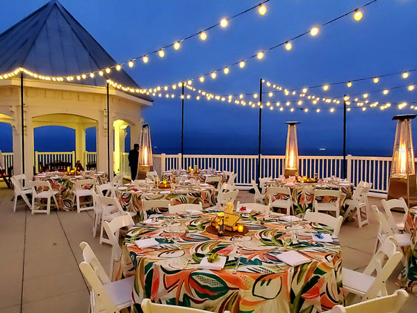 Oceanview Terrace Event Tables